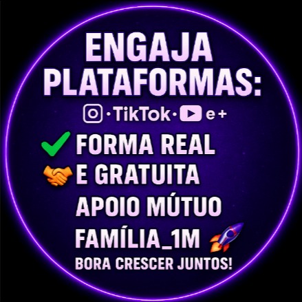 ENGAJA TIK TOK, INSTAGRAM E YOUTUBE