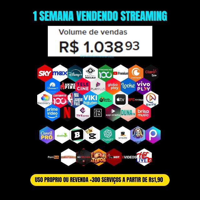 Fornecedor SERVIÇOS STREAMINGS 🚀